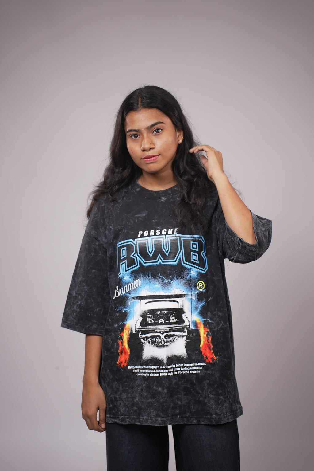 WOMEN CASUAL OVERSIZED PRINT T SHIRT