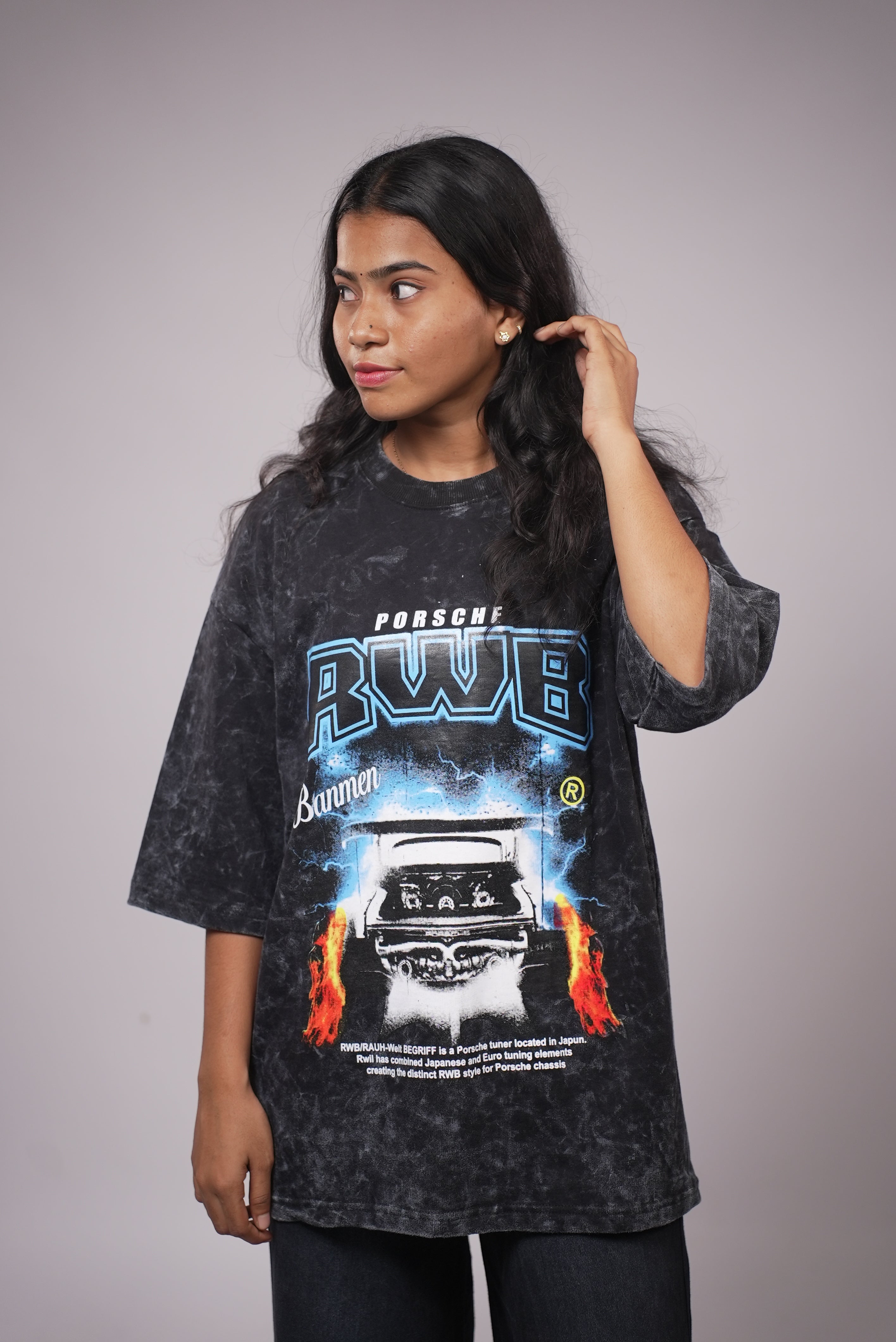 WOMEN CASUAL OVERSIZED PRINT T SHIRT