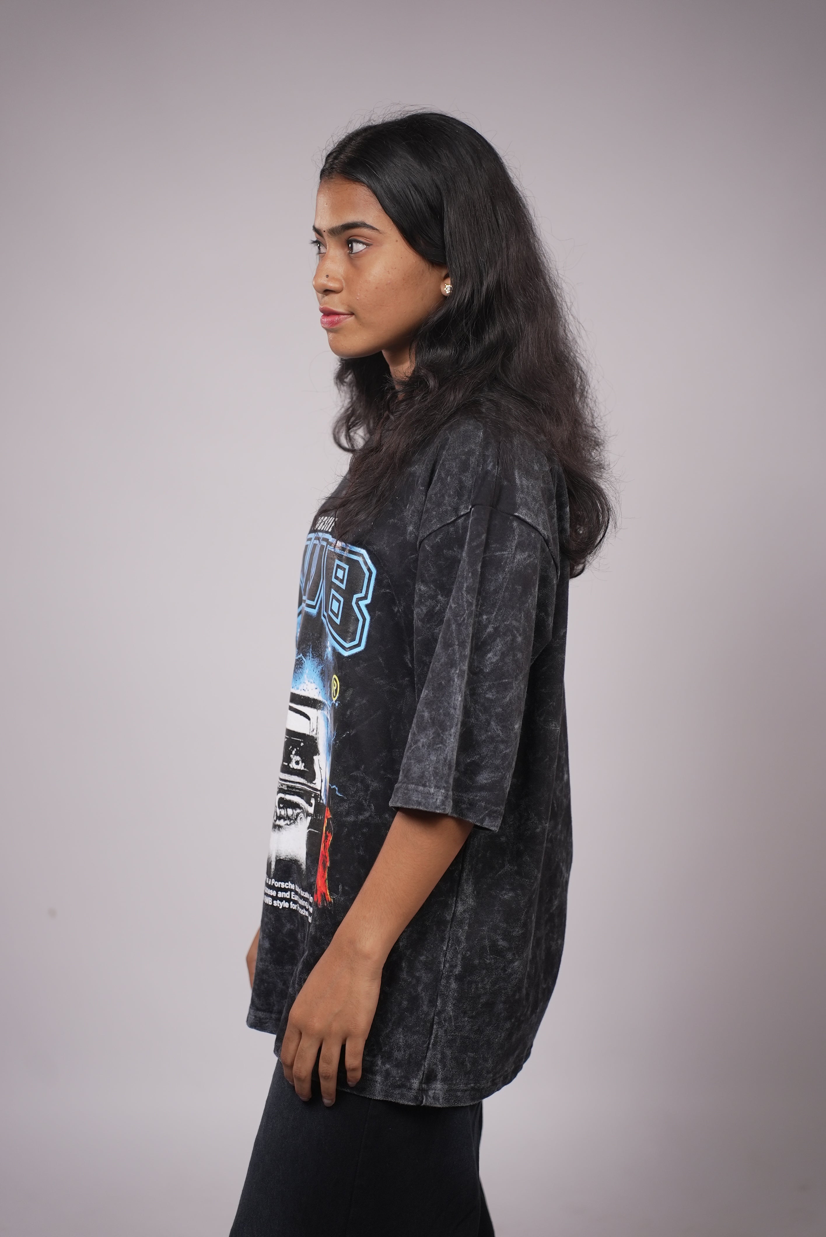 WOMEN CASUAL OVERSIZED PRINT T SHIRT