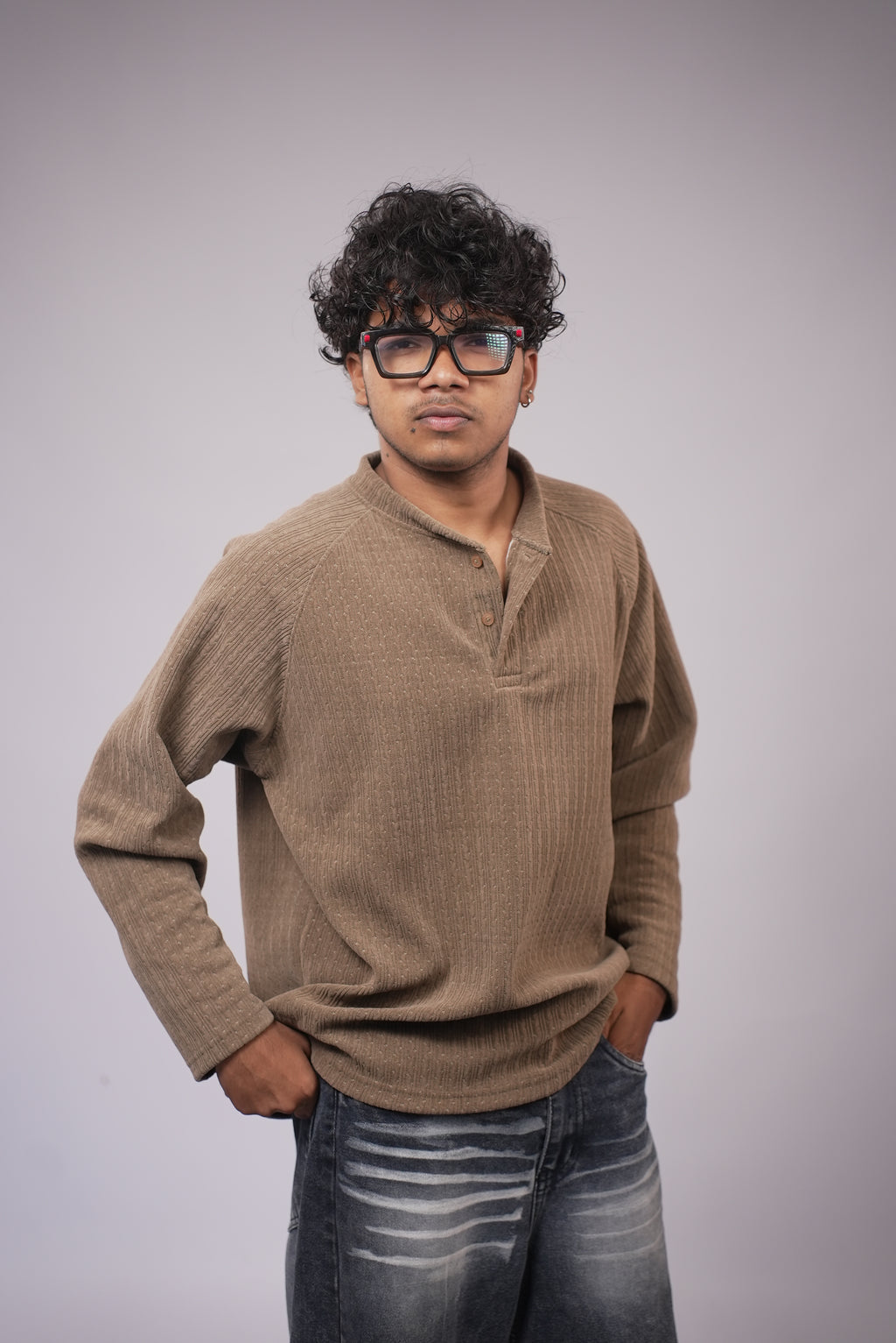 MEN FULL SLEEVE COLLAR T SHIRT