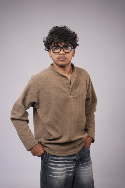 MEN FULL SLEEVE COLLAR T SHIRT