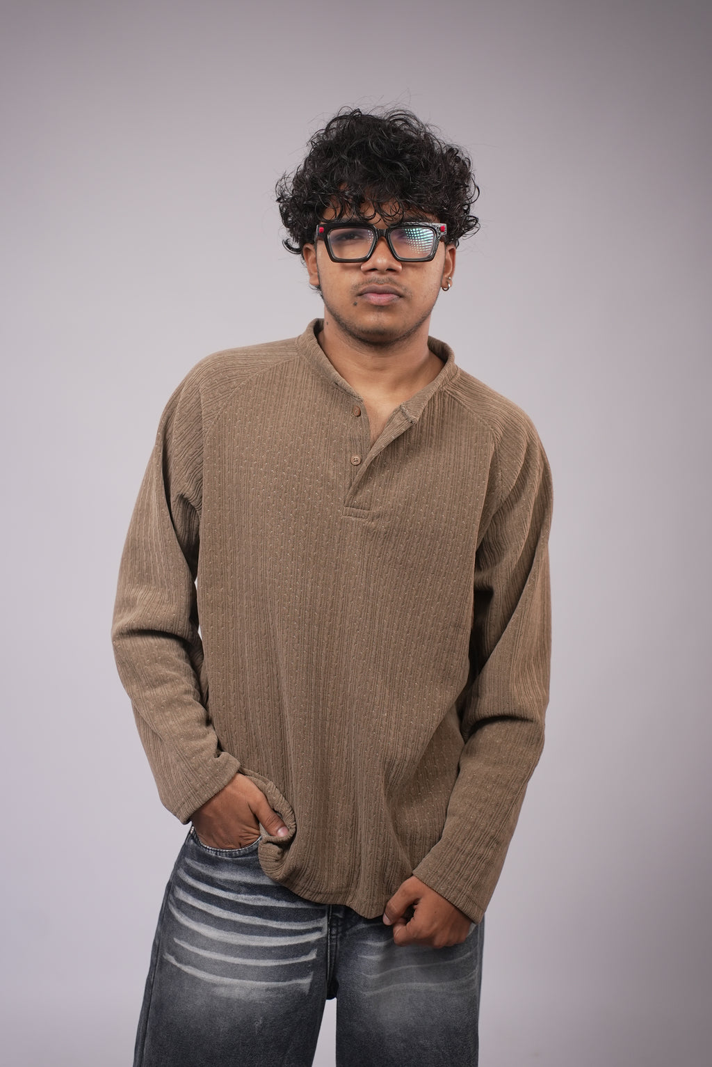 MEN FULL SLEEVE COLLAR T SHIRT