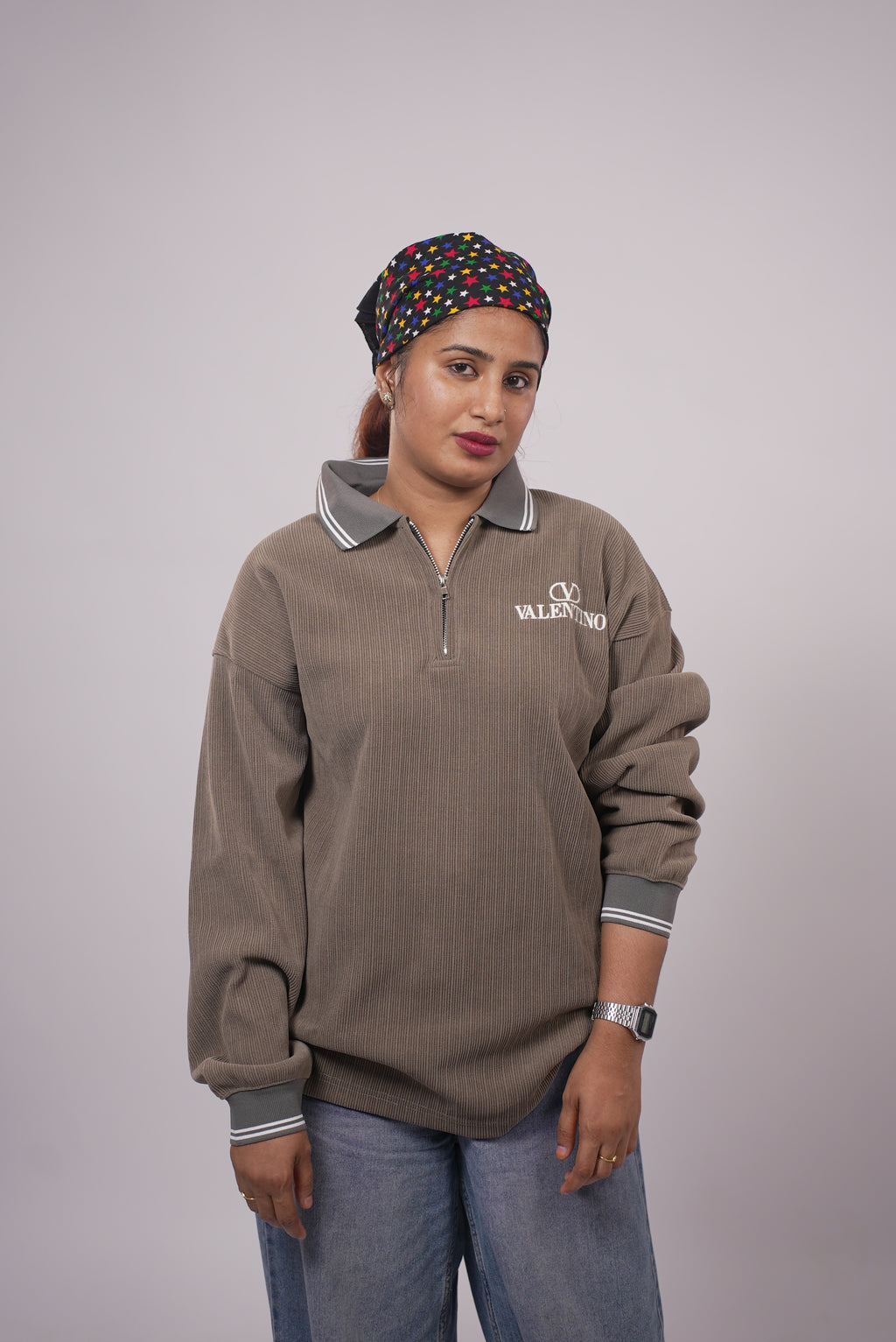 WOMEN OVERSIZE KNIT SWEATER