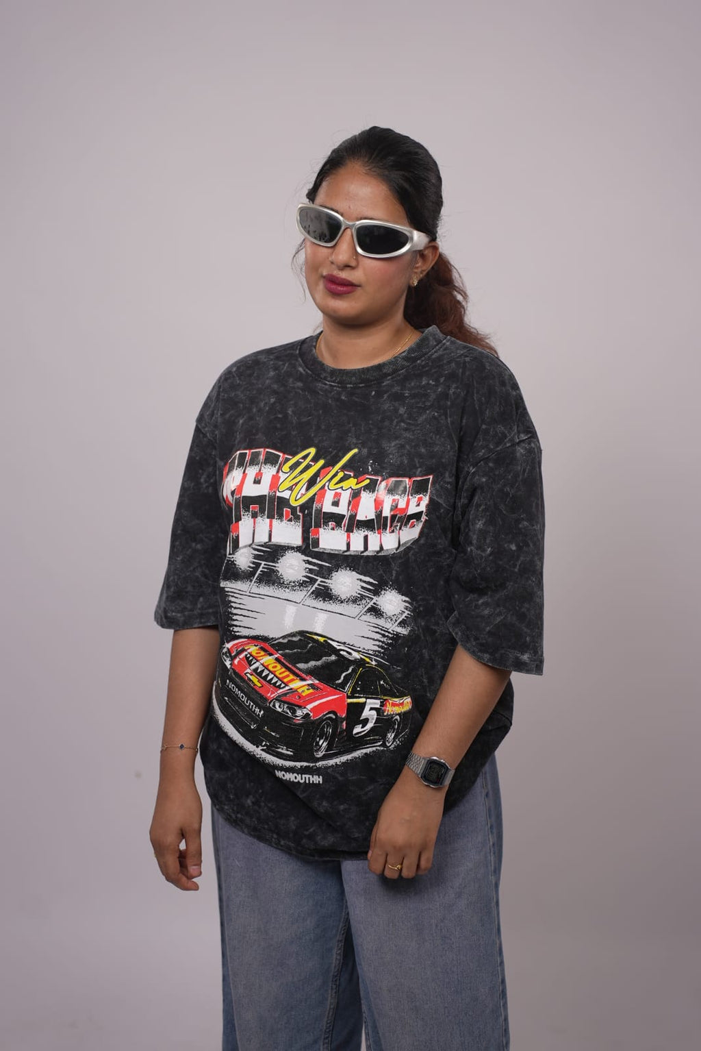 WOMEN CASUAL OVERSIZE PRINT T SHIRT